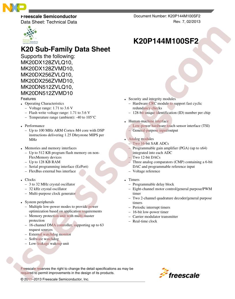 K20P144M100SF2