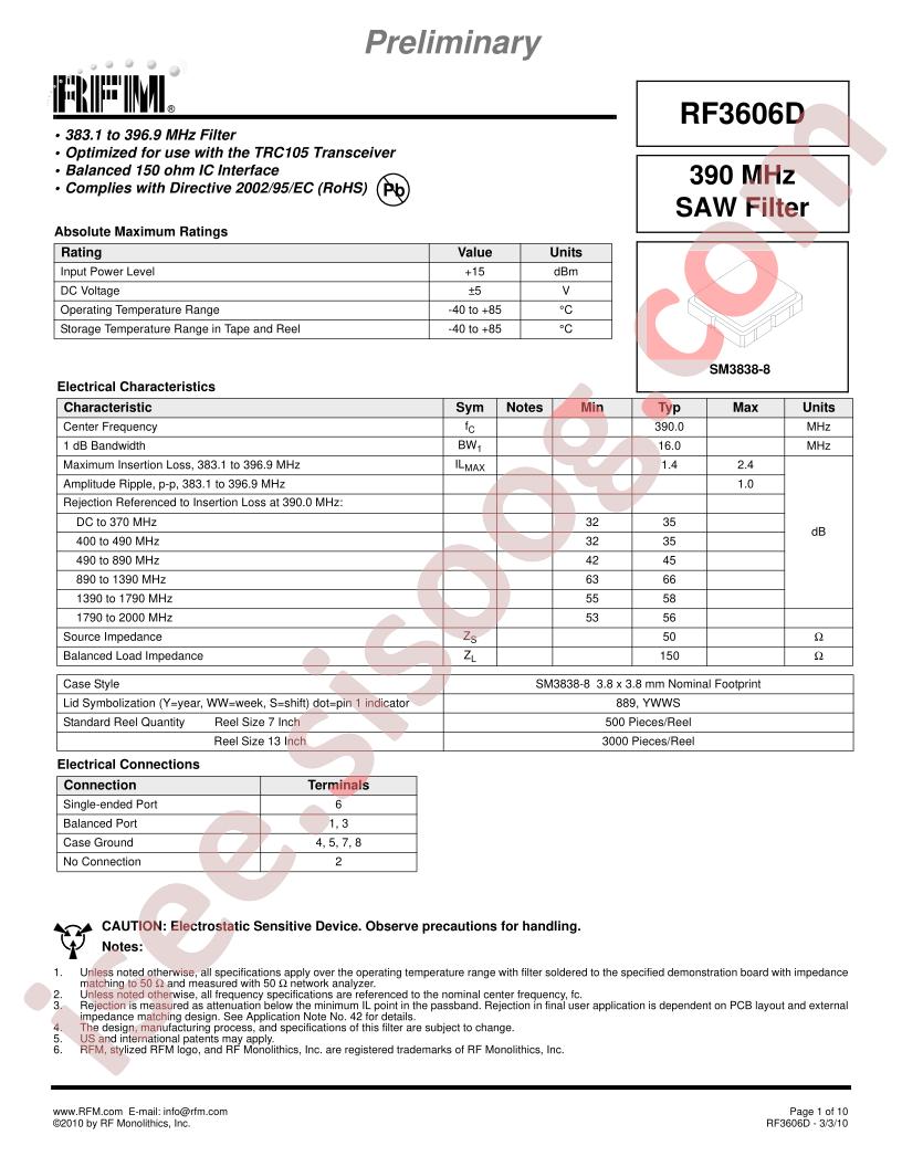 RF3606D