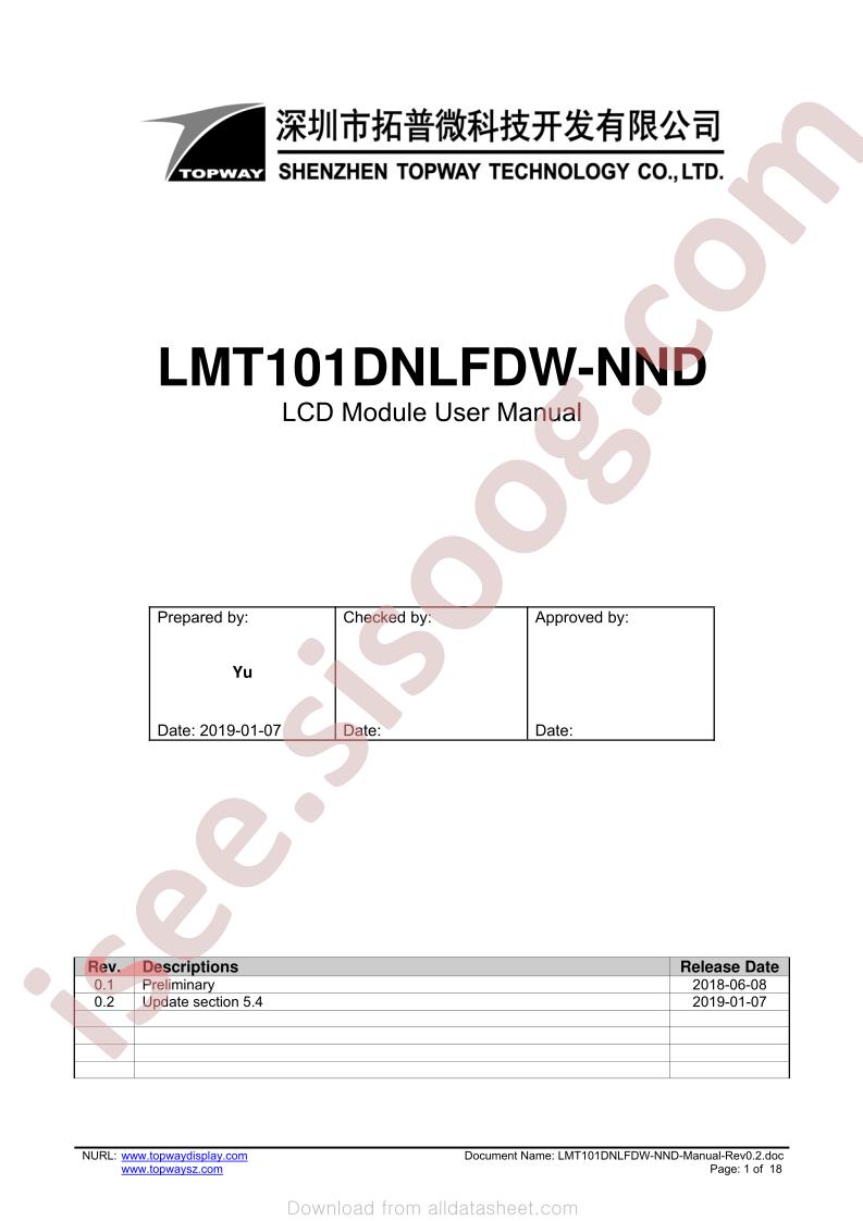 LMT101DNLFDW-NND