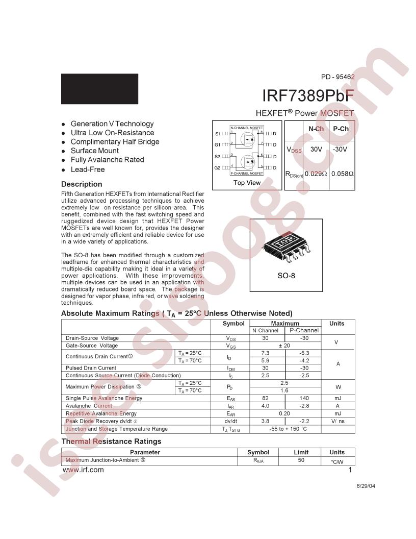 IRF7389TRPBF