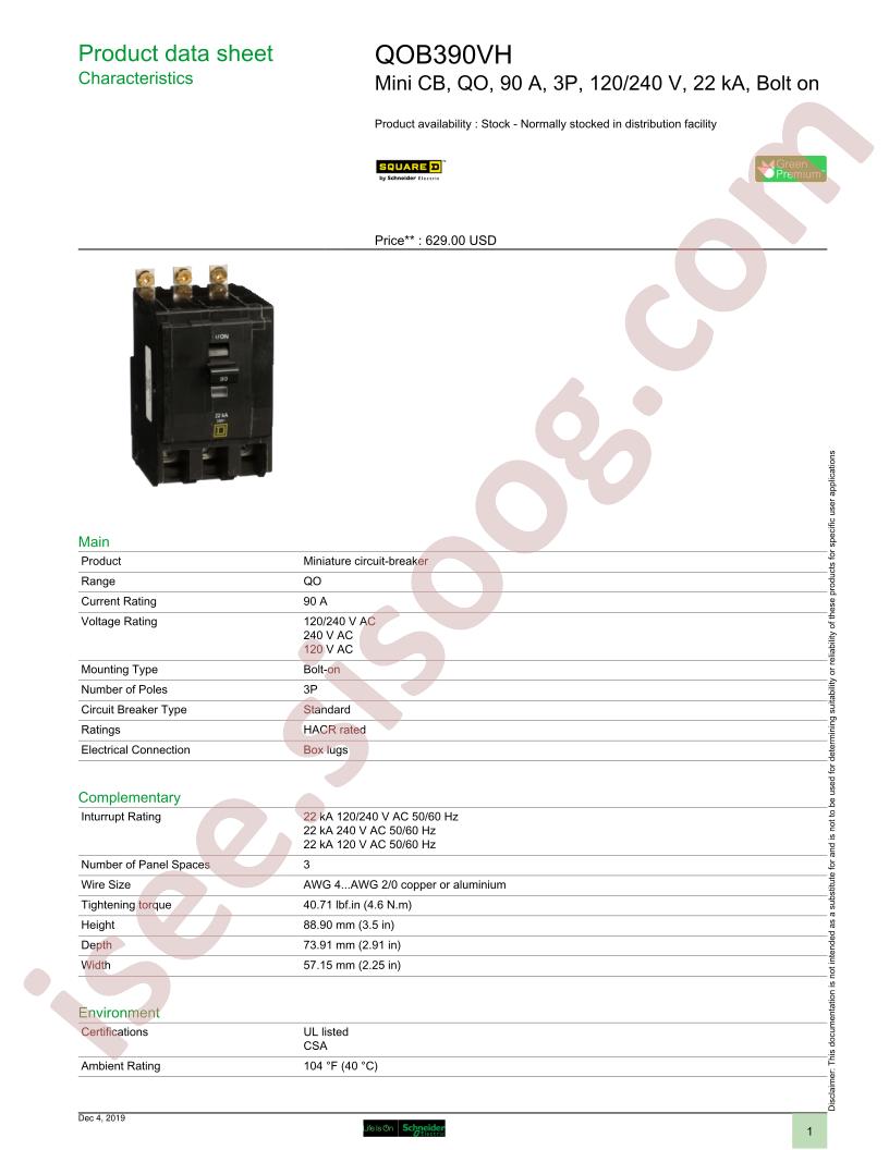 QOB390VH