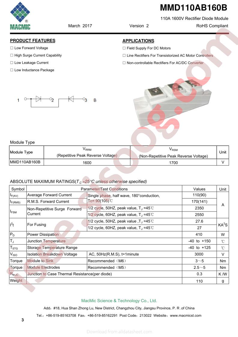 MMD110AB160B