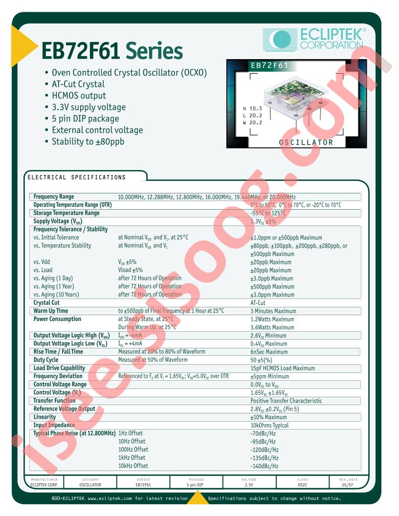 EB72F61C50BV2-20000M