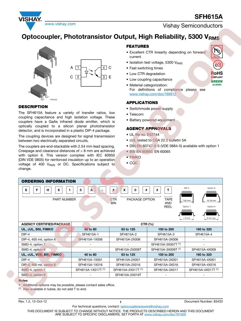 SFH615A-1X001