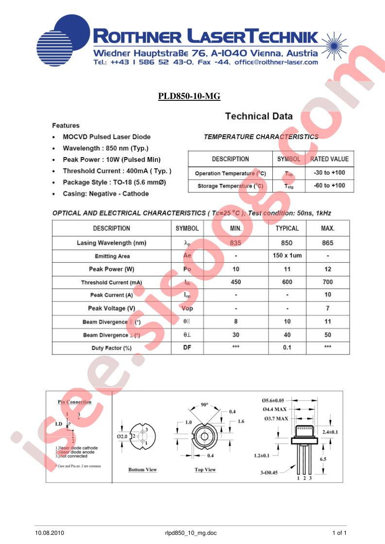 PLD850-10-MG