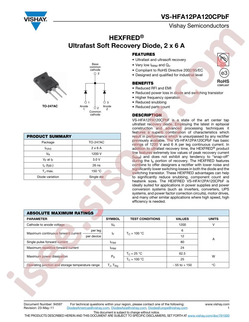 HFA12PA120CPBF