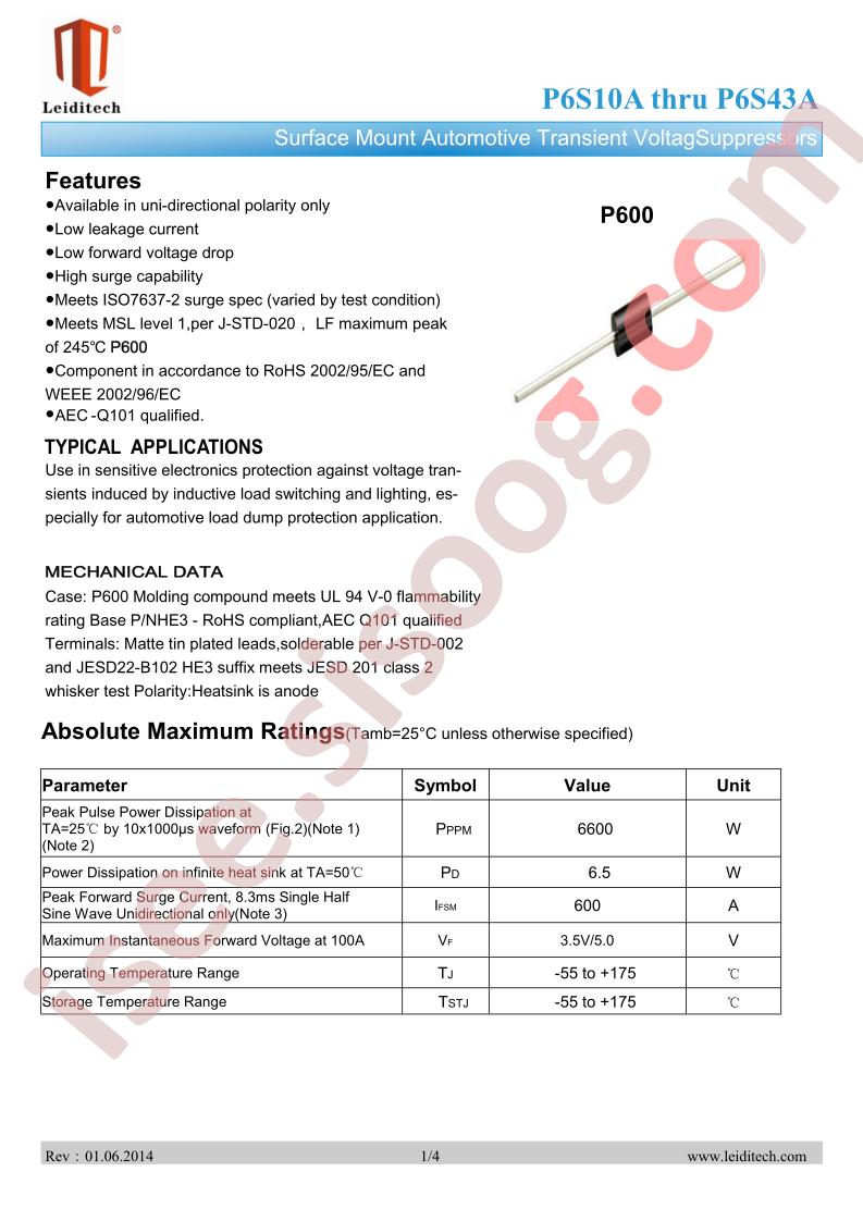 P6S36CA