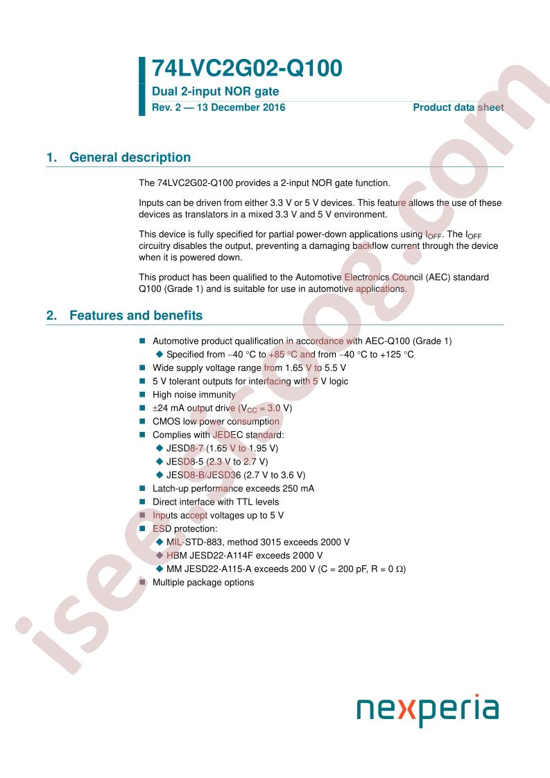 74LVC2G02DP-Q100