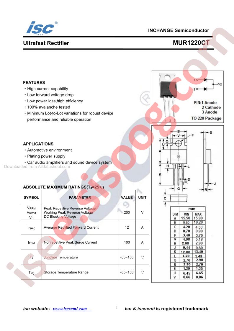 MUR1220CT