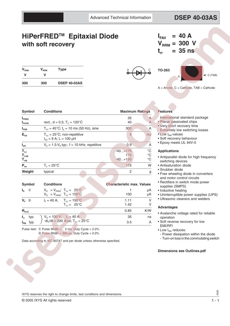 DSEP40-03AS