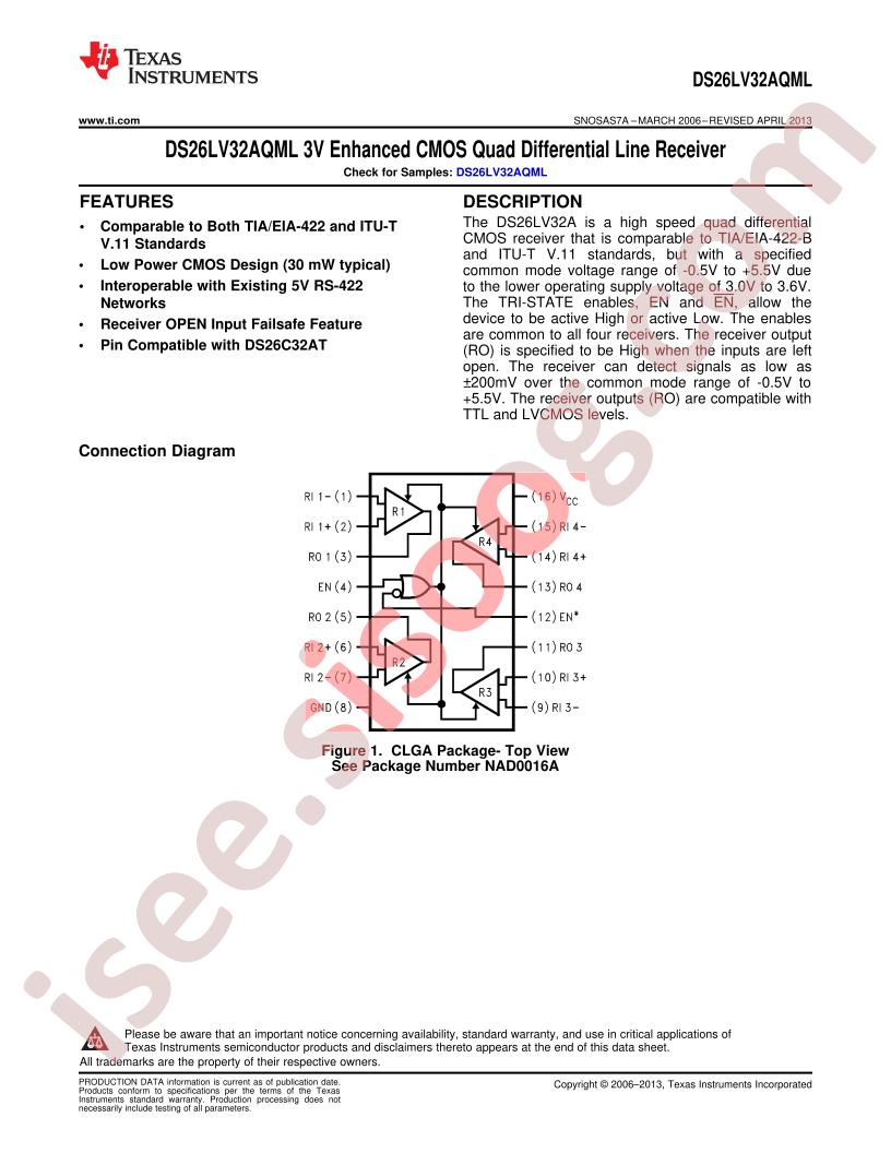 DS26LV32AW-QML