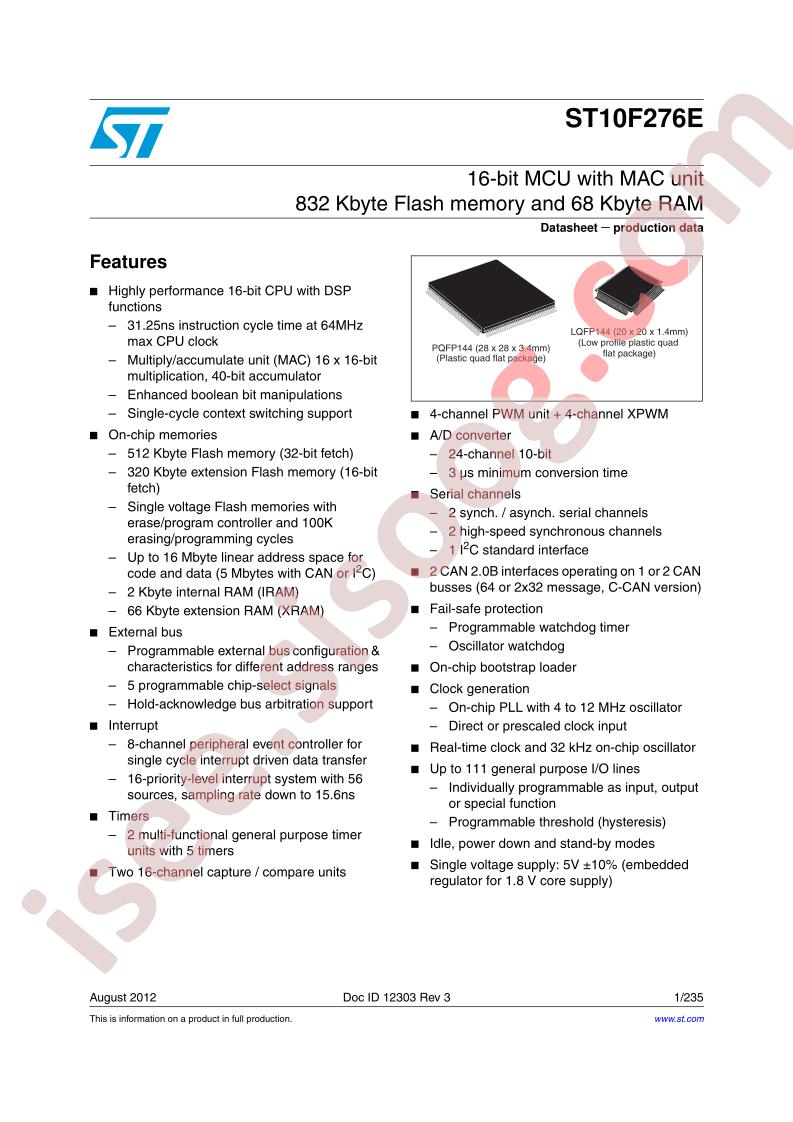 ST10F276S-4TX3