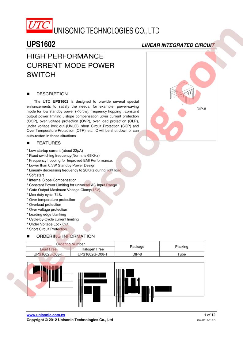 UPS1602G-D08-T