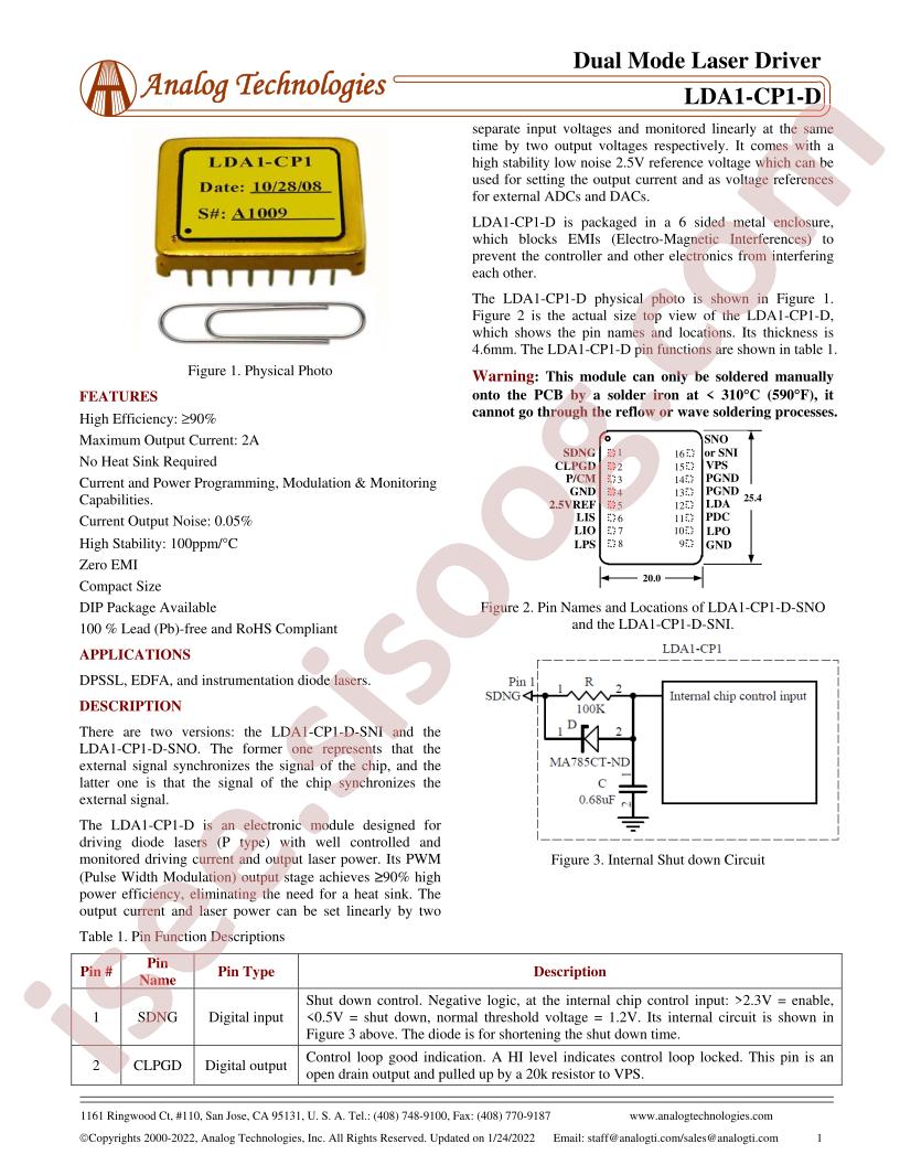 LDA1-CP1-D-SNO