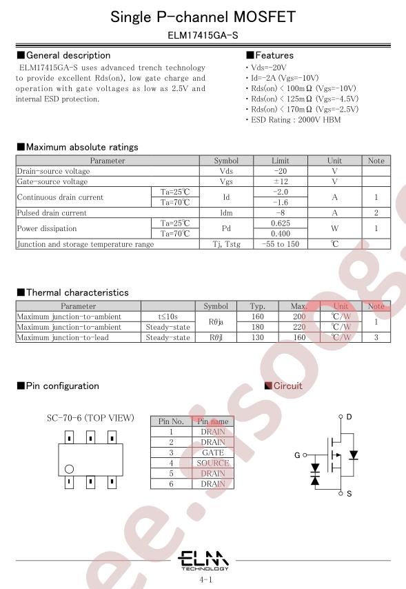 ELM17415GA-S