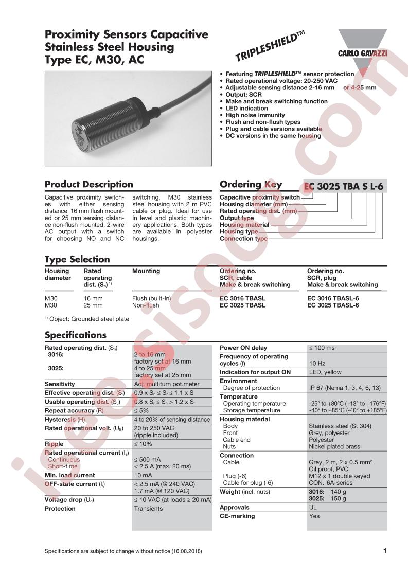 EC3025TBASL-6