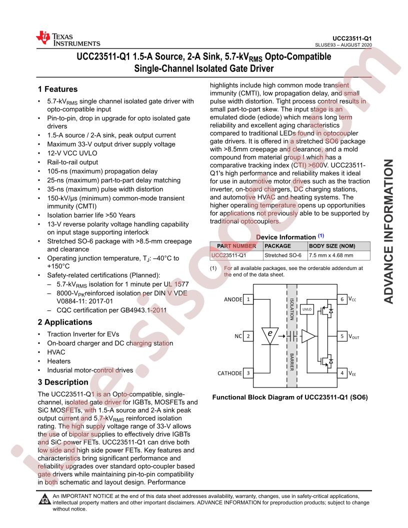 UCC23511-Q1