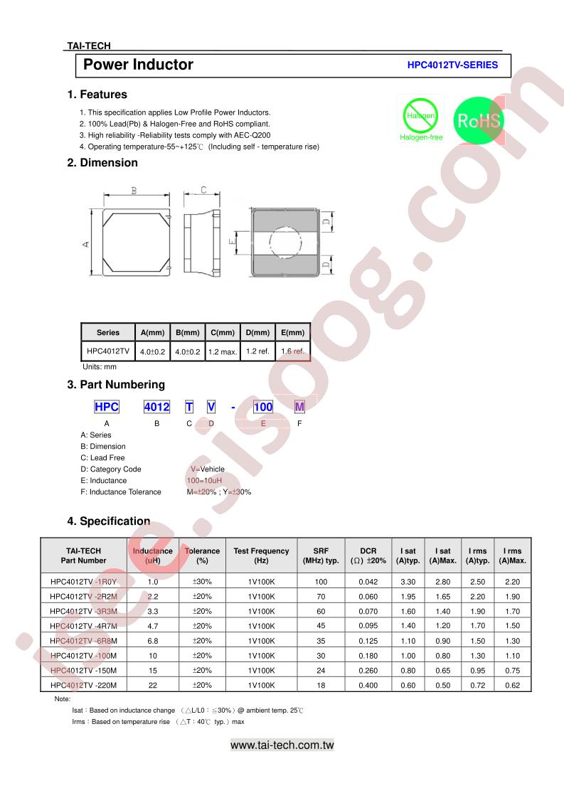 HPC4012TV-3R3M