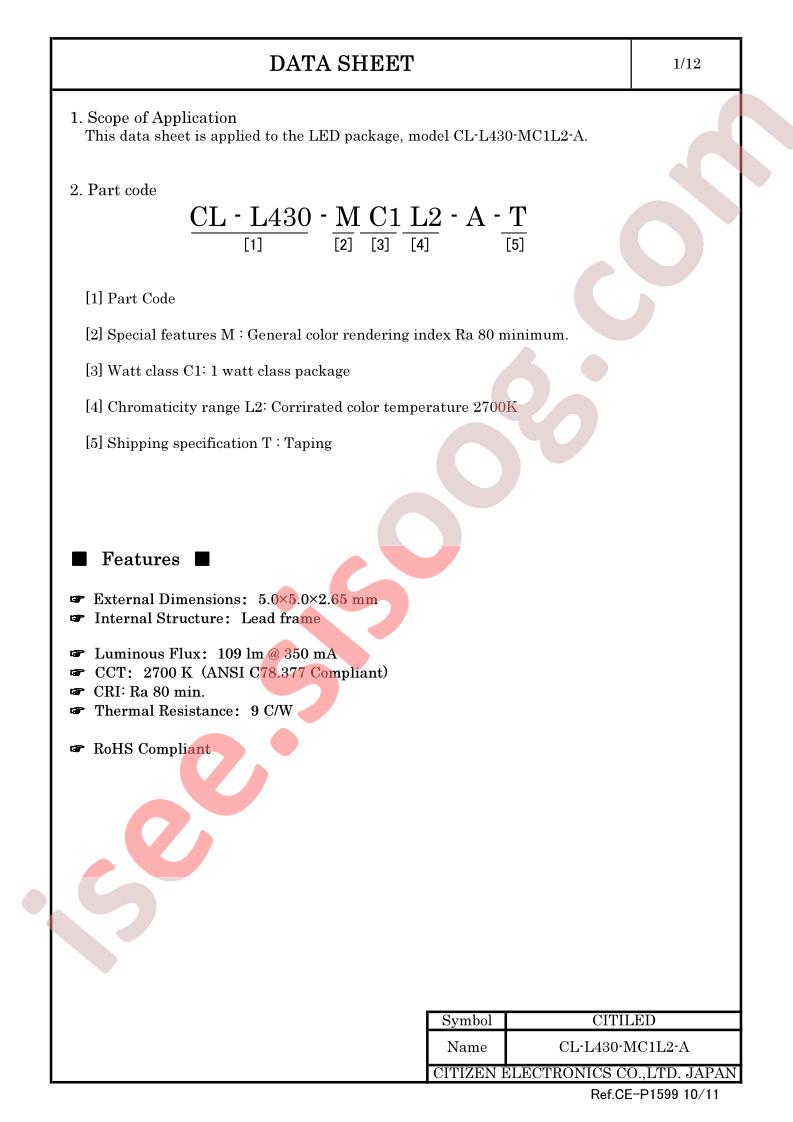 CL-L430-MC1L2-A-T