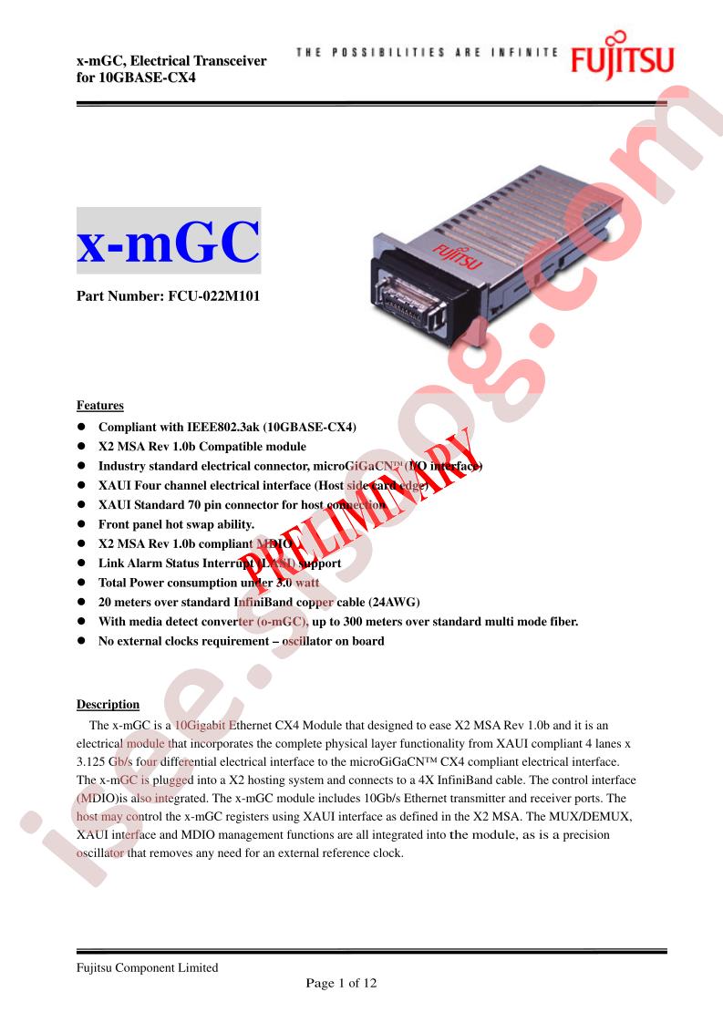 FCU-022M101