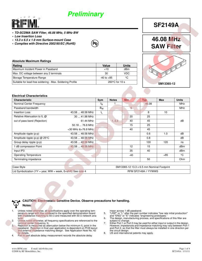 SF2149A