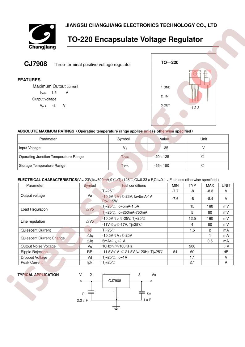 CJ7908-TO-220