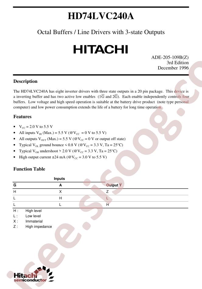 HD74LVC240A