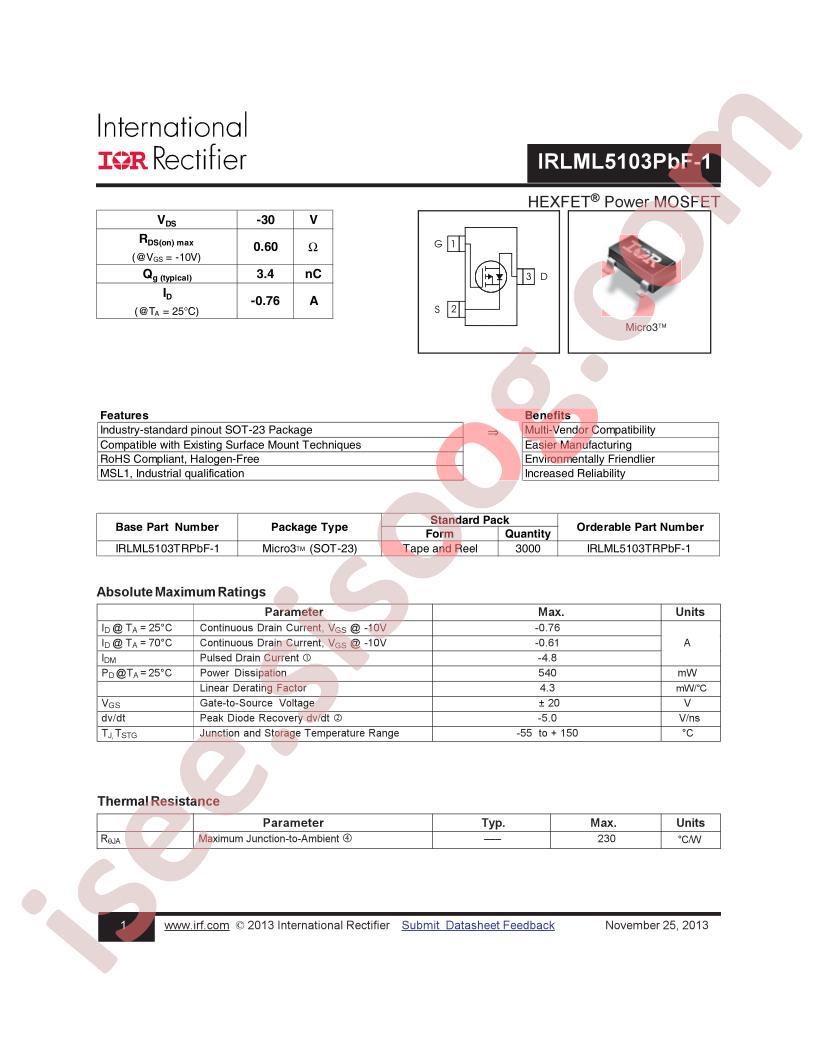 IRLML5103PBF-1