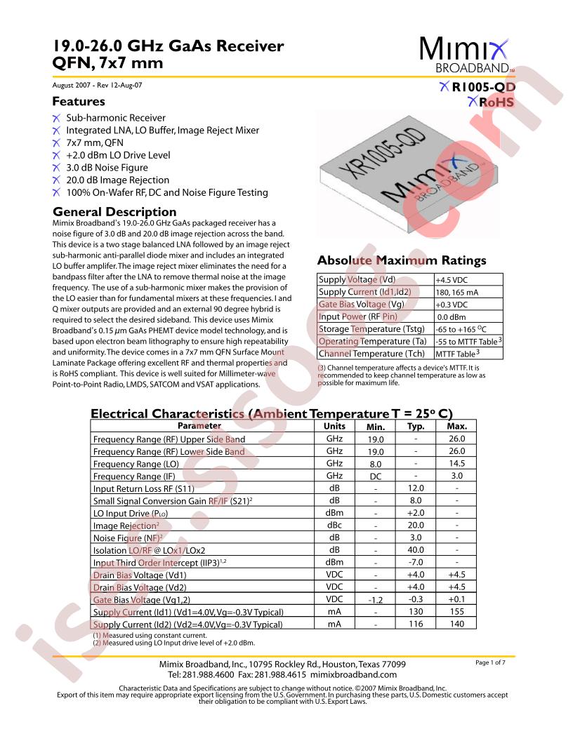 XR1005-QD