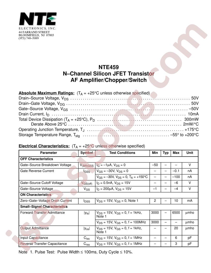 NTE459