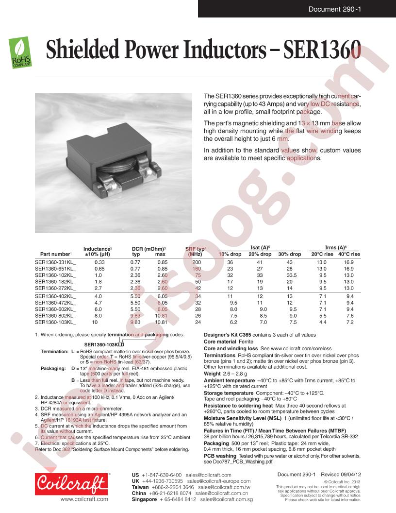 SER1360-402KL