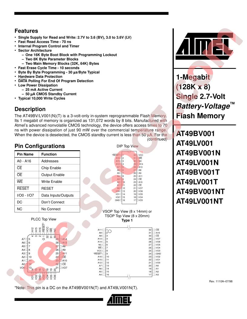 AT49LV001-70TI