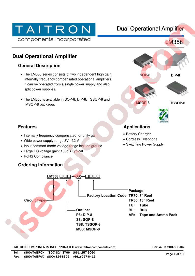 LM358MS8-XX-TR30