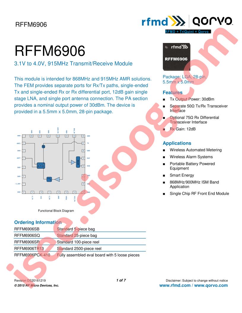 RFFM6906SR