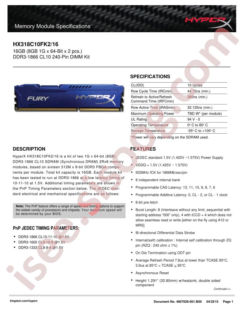 HX318C10FK2-16