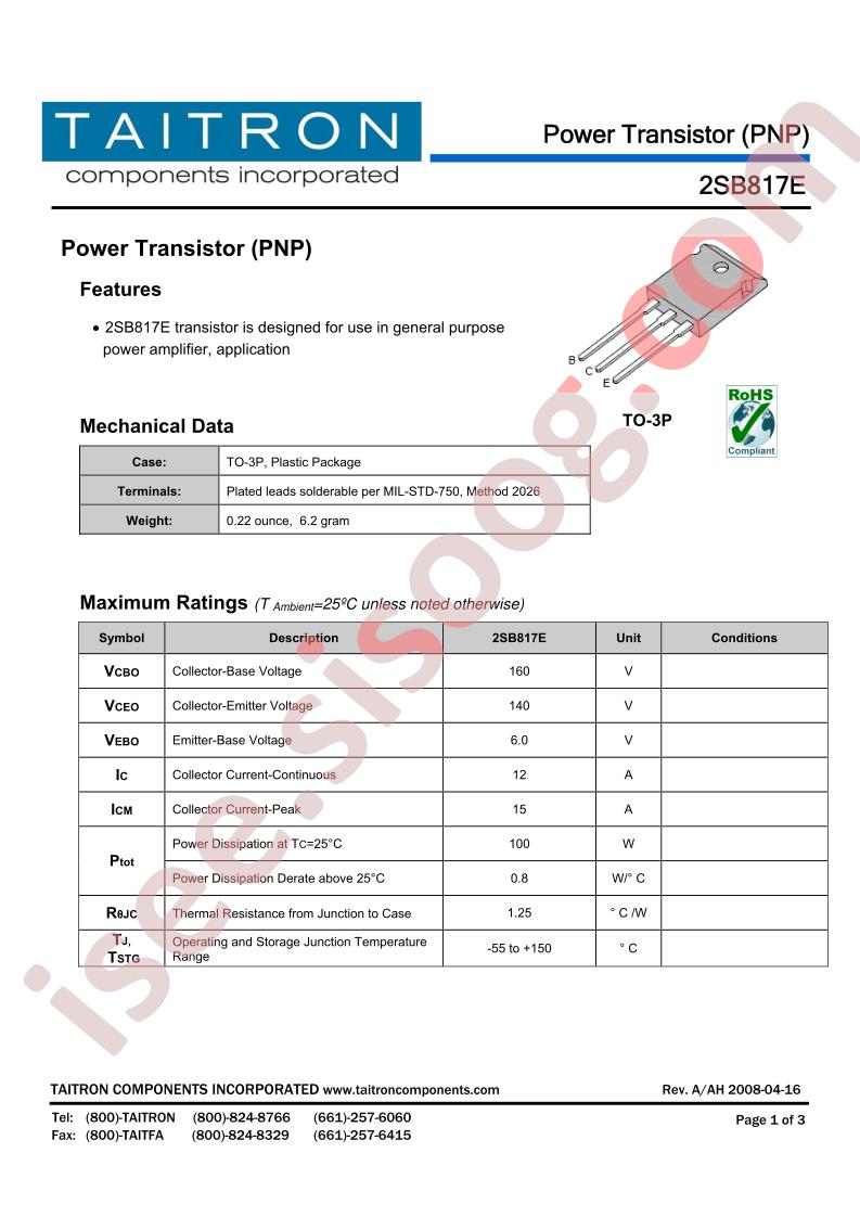 2SB817E