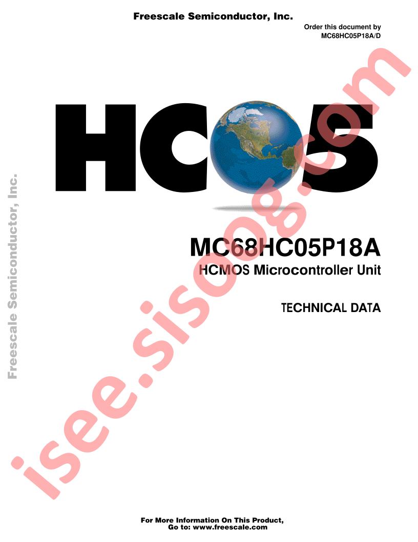 MC68HC05P18ACP