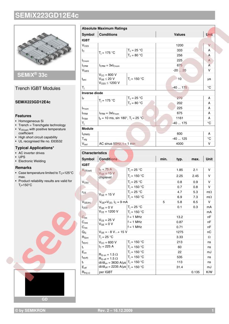 SEMIX223GD12E4C
