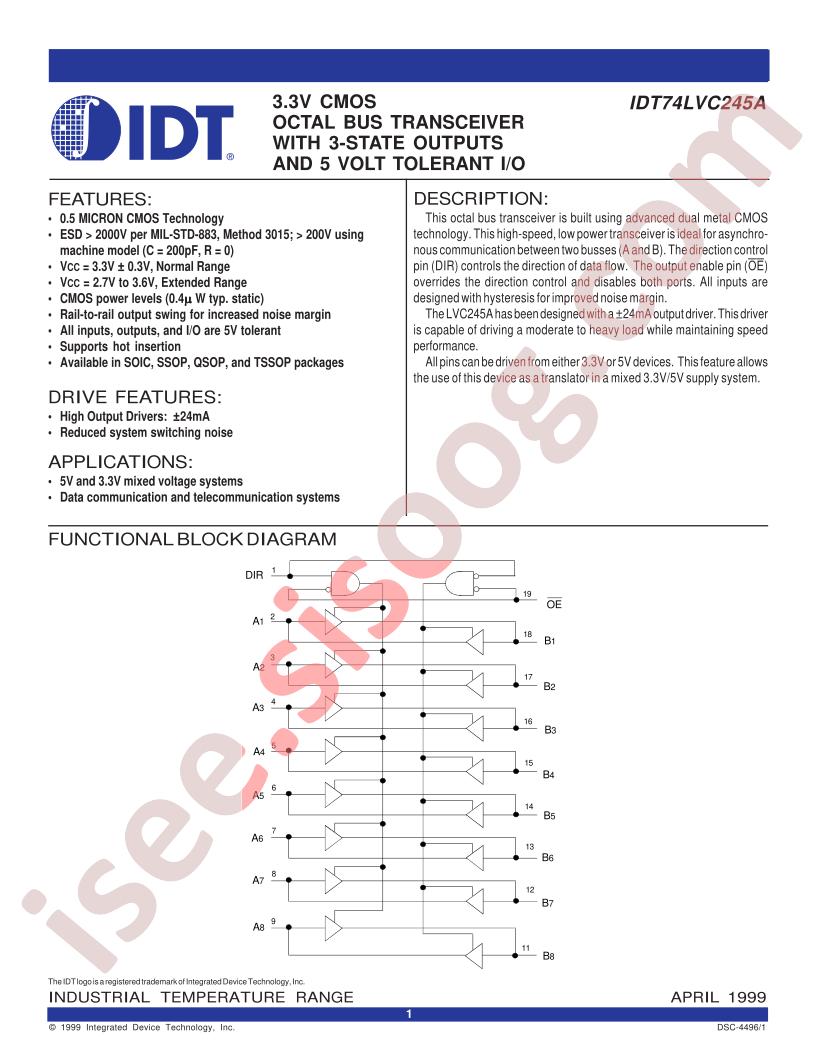 IDT74LVC245A