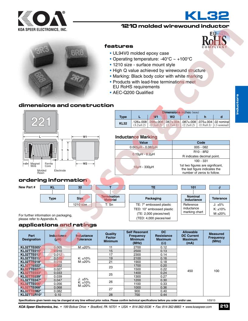 KL32TTE101