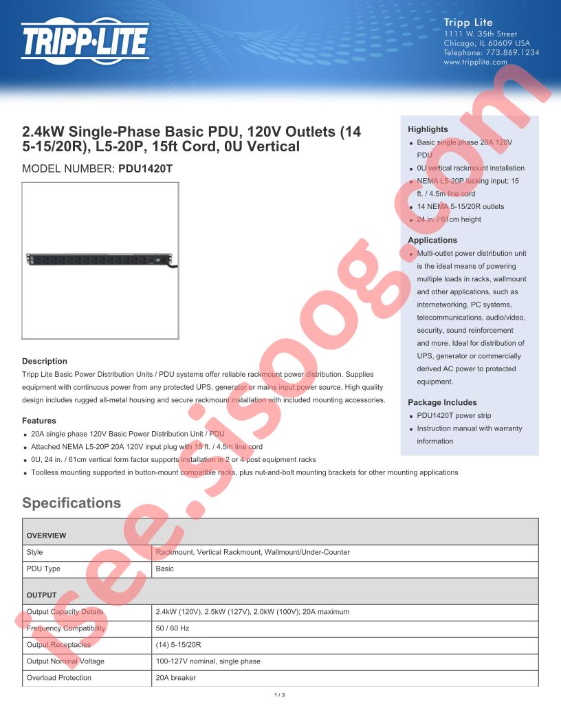 PDU1420T