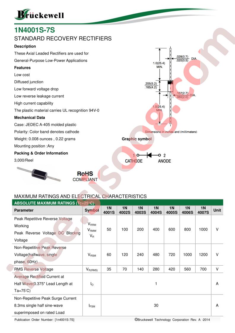 1N4001S-7S