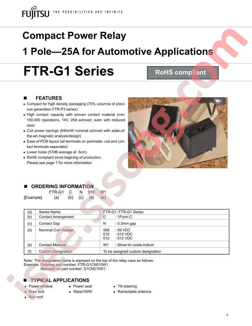 FTR-G1CN010W1