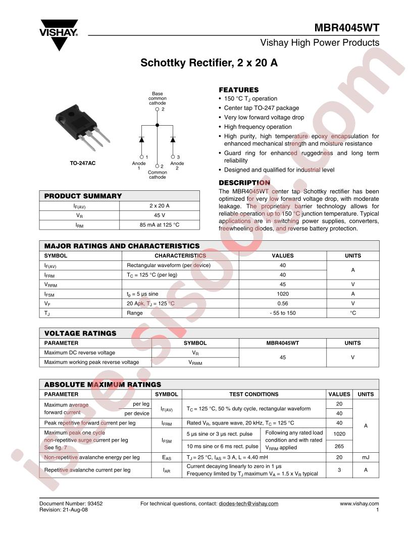 MBR4045WT