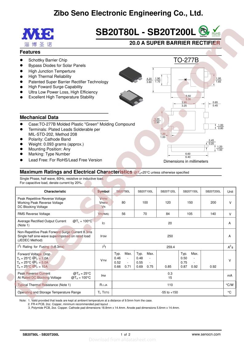 SB20T150L