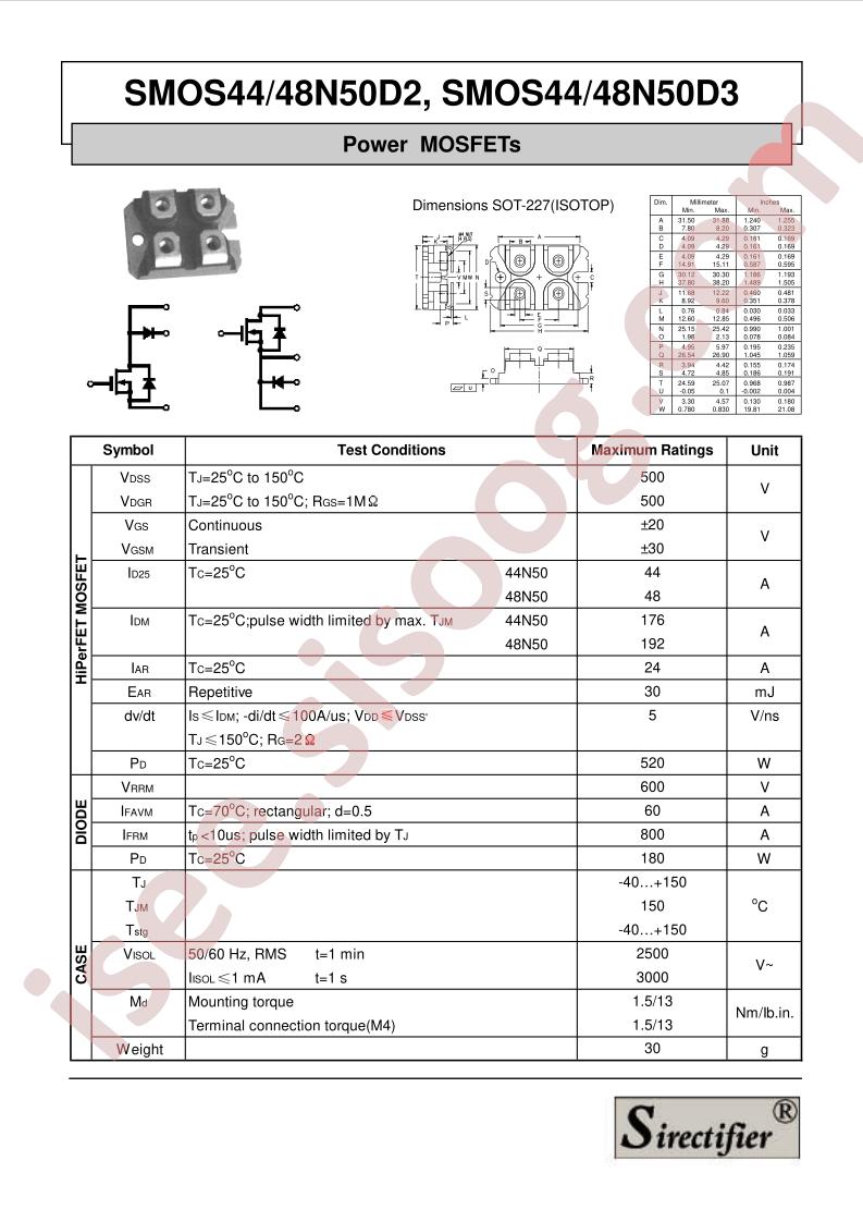 SMOS48N50D2