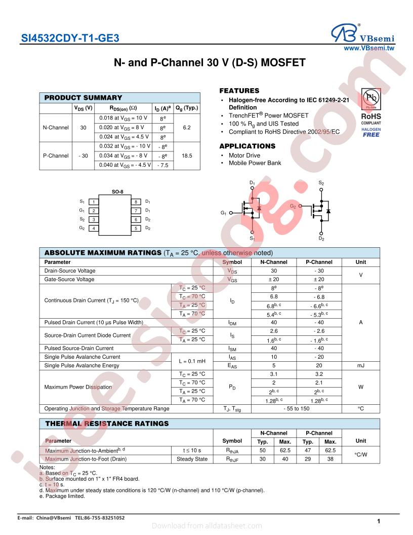 SI4532CDY-T1-GE3