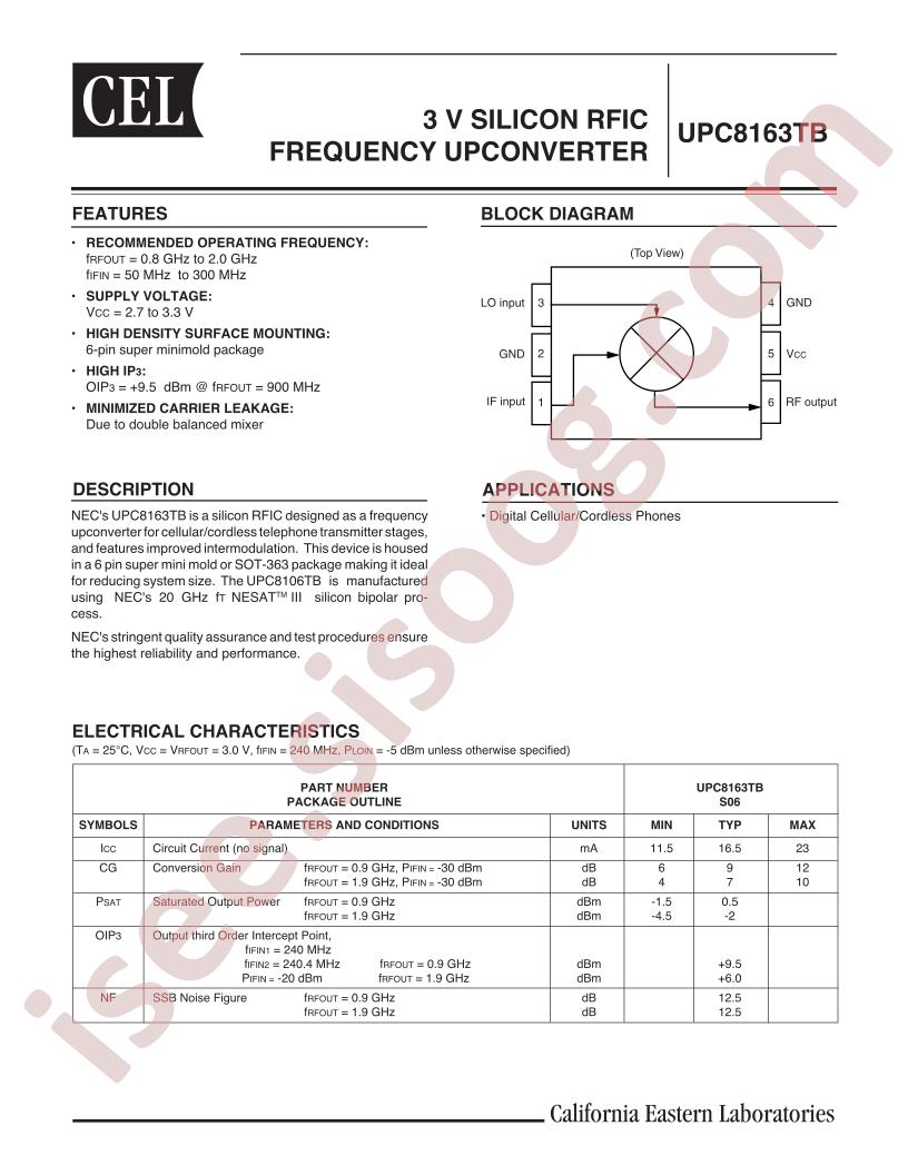 UPC8163TB-E3-A