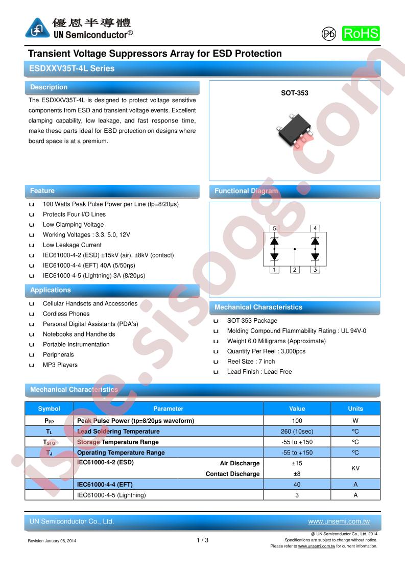 ESD05V35T-4L