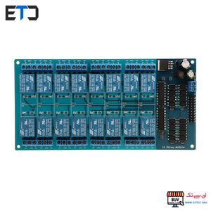 ماژول رله 5 ولت 16 کاناله با اپتوکوپلر RELAY MODULE